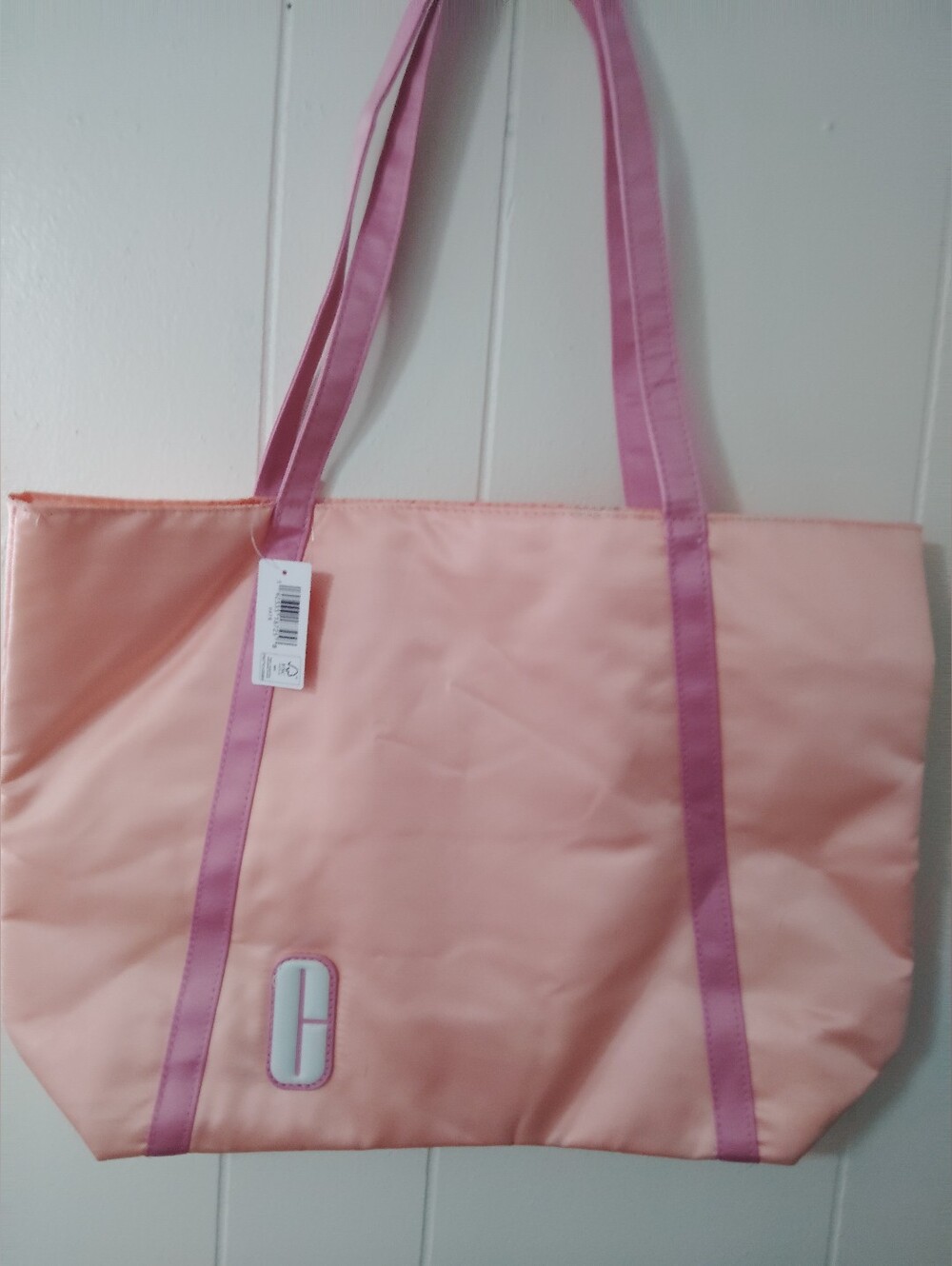 Clinique Peach and Pink Tote Bag
